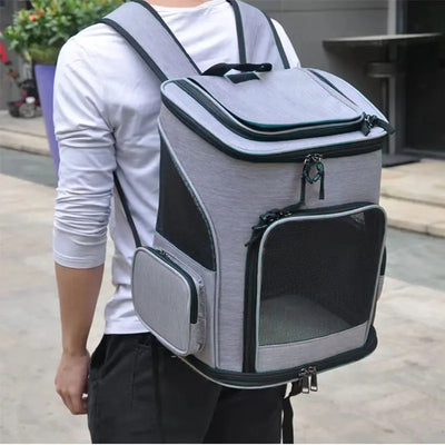 Breathable Pet Cat Carrier Backpack Foldable Pet