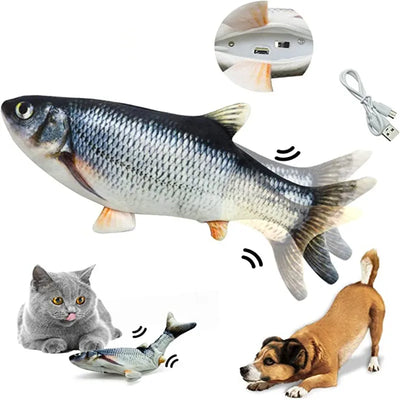 Cat Toys Fish USB Charger Fish Interactive Electric Floppy