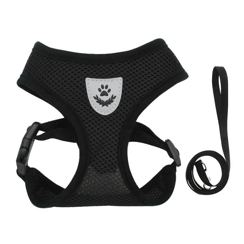 Summer Cat Dog Harness Lead Leash Adjustable Vest