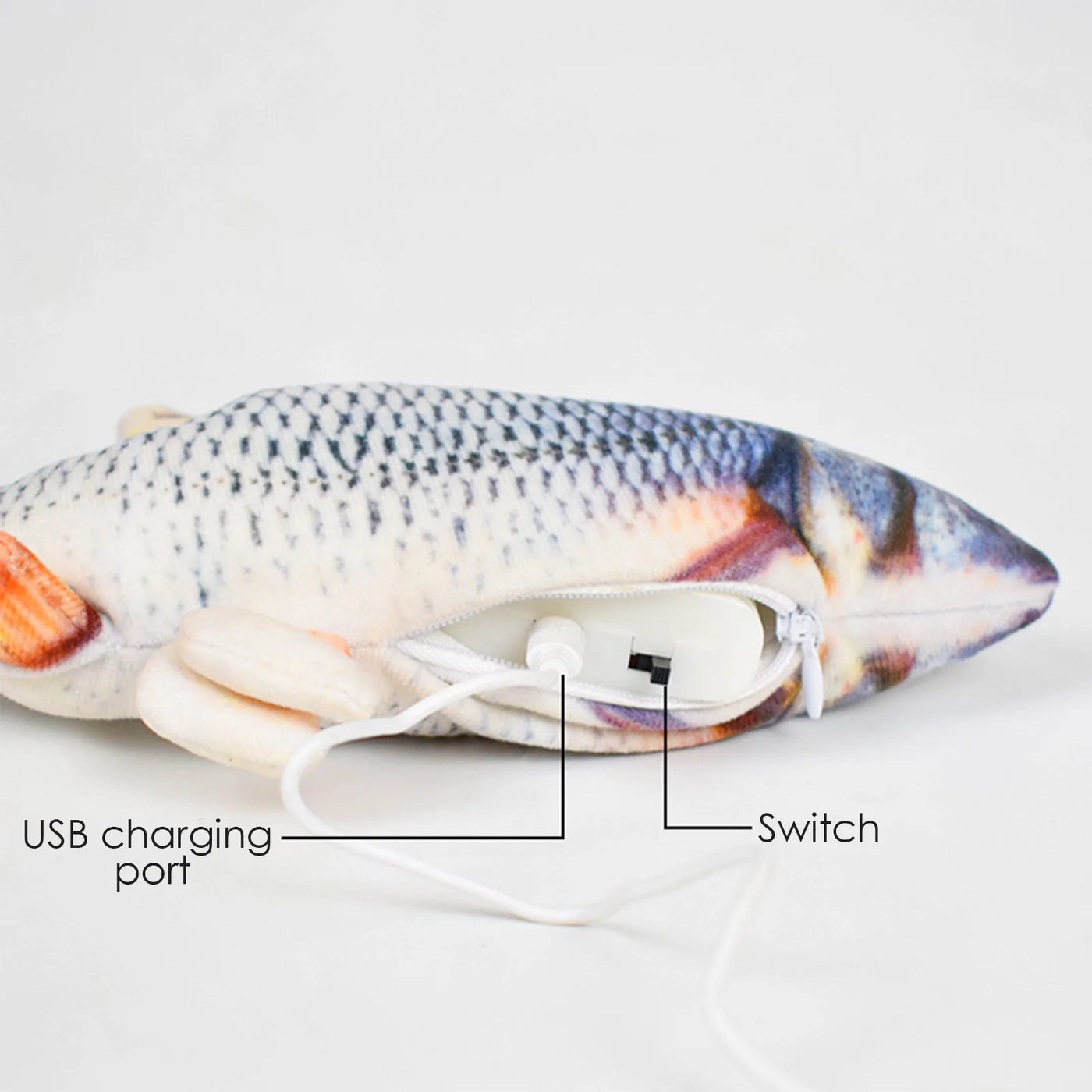 Cat Toys Fish USB Charger Fish Interactive Electric Floppy