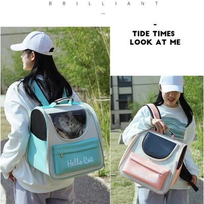 Cat Carrier Bags Windproof Outdoor Travel Backpack