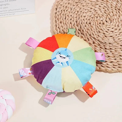 Funny Rainbow Plush Flying Saucer Dog Toys Outdoor