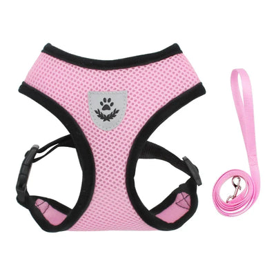 Summer Cat Dog Harness Lead Leash Adjustable Vest