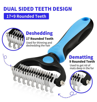 Professional Pet Deshedding Brush Dog Hair Remover