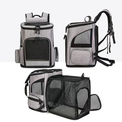 Breathable Pet Cat Carrier Backpack Foldable Pet