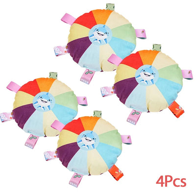 Funny Rainbow Plush Flying Saucer Dog Toys Outdoor