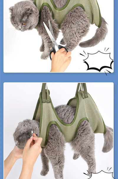 Cat Grooming nail cutting anti scratch bite fixed bag